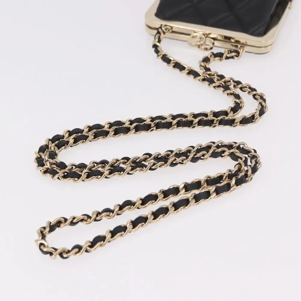 Chanel Matelasse Chain Shoulder Bag Black